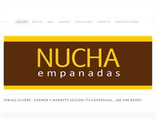Tablet Screenshot of nucha-empanadas.com